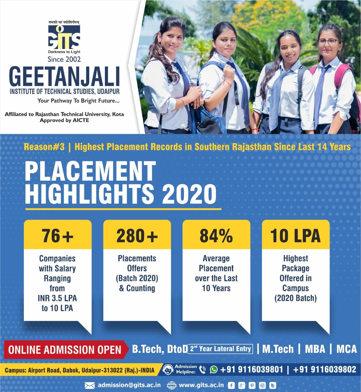 Geetanjali Institute of Technical Studies Udaipur 8 Reasons Why GITS photo 1